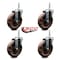 Service Caster 5 Inch High Temp Glass Filled Nylon Wheel Swivel 58 Inch Threaded Stem Caster Set SCC-TS20S514-GFNSHT-58212-4 - alternate 3